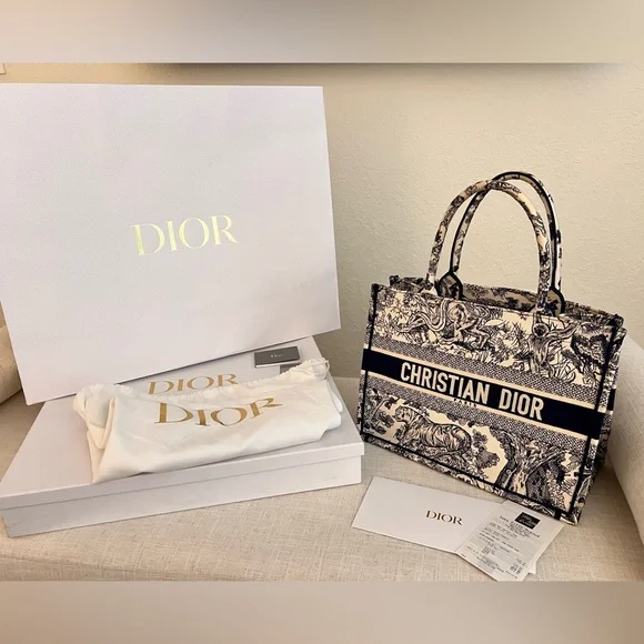 Dior | Bags | Authentic Dior Medium Tote Bag Receipt Included